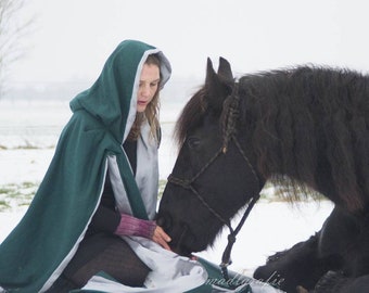 Túnica ritual pagana, capa wiccana, vestimenta de druida, vestimenta de clérigo de LARP, casulla de sacerdote, vestimenta de bruja chamánica, disfraz de cosplay de elfo