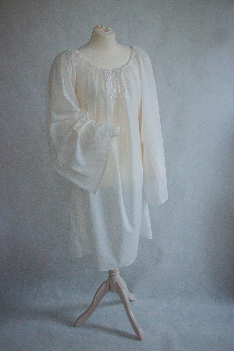 Renaissance Bluse lange weite Ärmel, Mittelalter Chemise Unterkleid, Elfen Kostüm romantischer Stil, Ärmel für Brautkleid, Cosplay Kostüm Bild 2