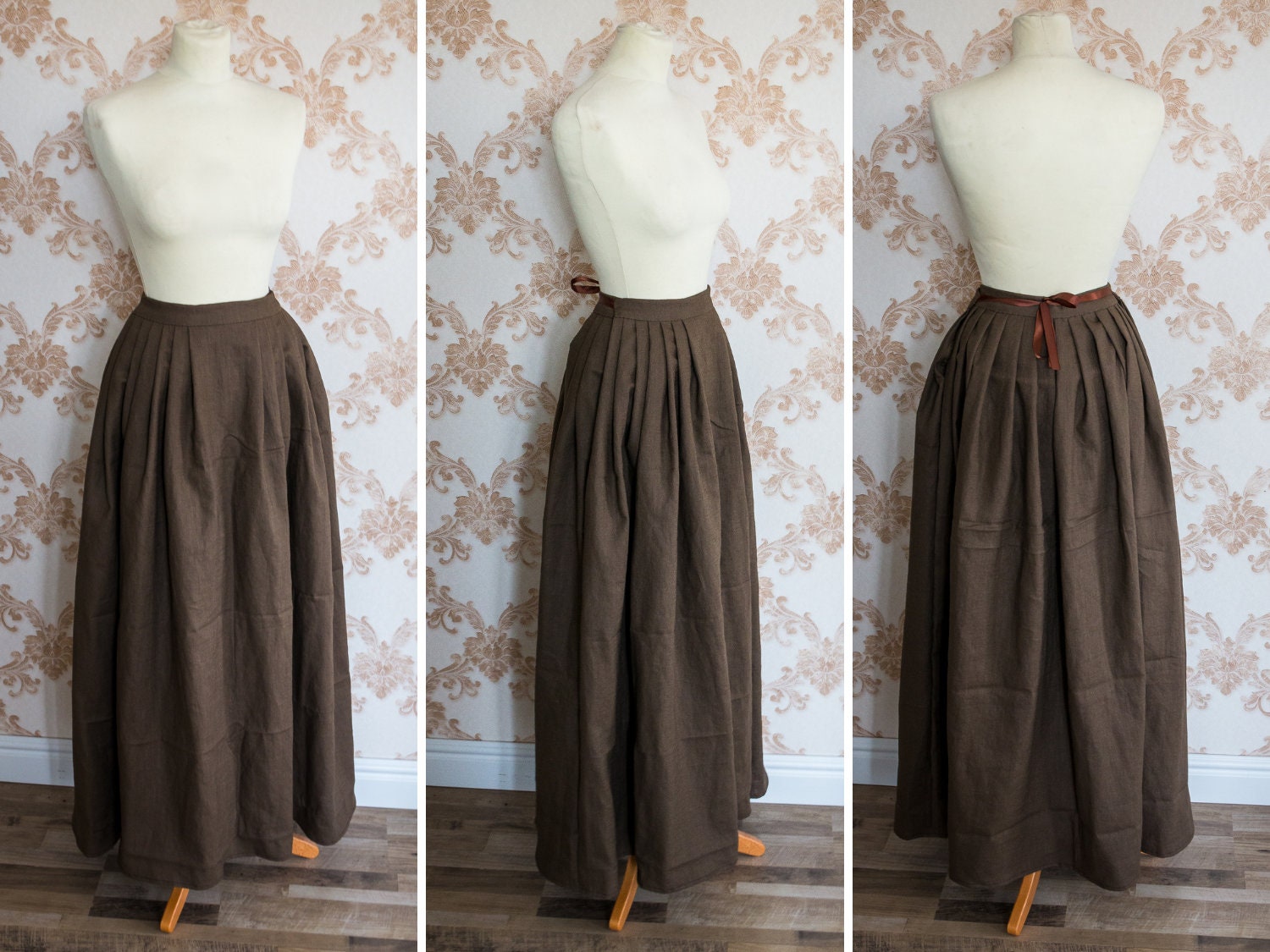 18th Century Skirt Pattern Diy German Only Etsy