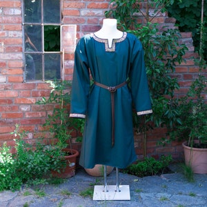 medieval viking tunic, elven tunic, medieval tunic, viking clothing, shaman costume, renaissance festival, medieval shirt, viking shirt