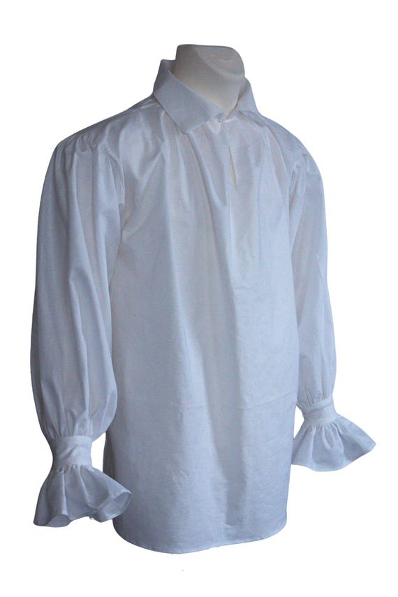 Georgian Rococo Men's Shirt Custom Made, 18th Century Historical Costume