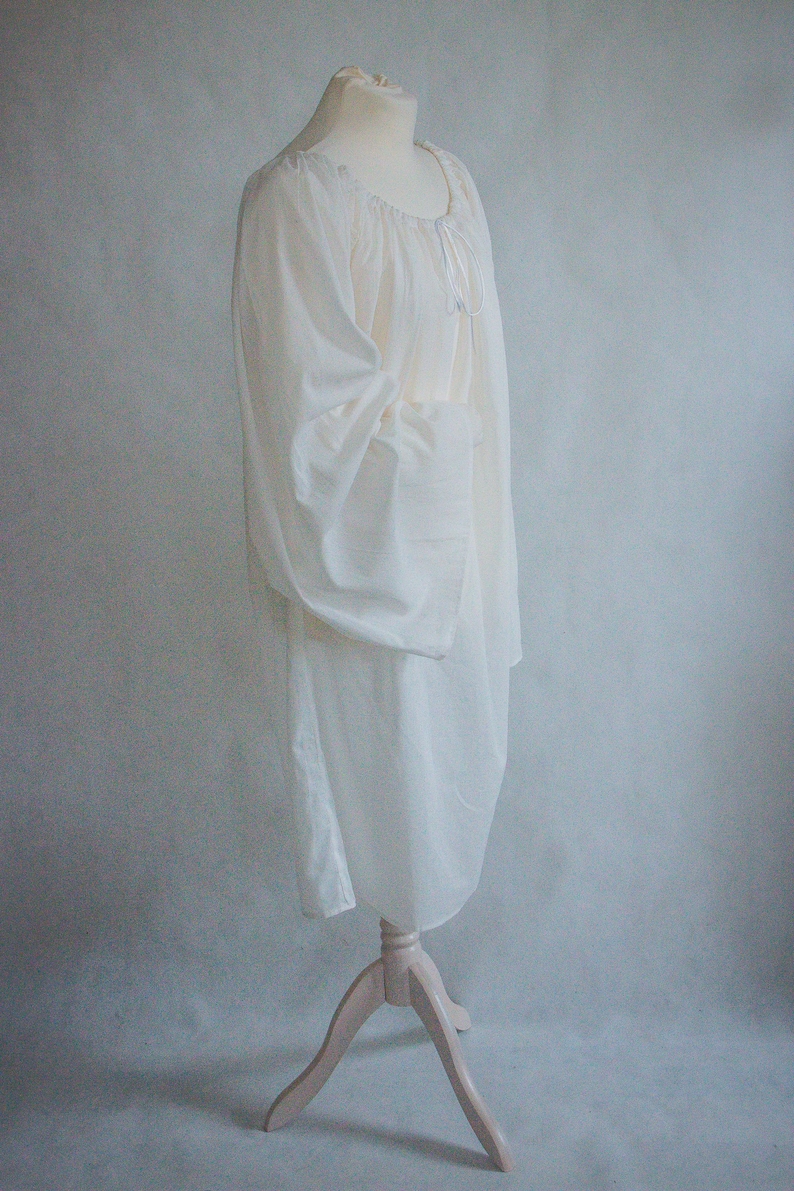 Renaissance Bluse lange weite Ärmel, Mittelalter Chemise Unterkleid, Elfen Kostüm romantischer Stil, Ärmel für Brautkleid, Cosplay Kostüm Bild 3