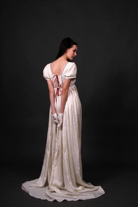 1820s Wedding Gown Late Regency Early Victorian Romantic Dress - Etsy  Denmark