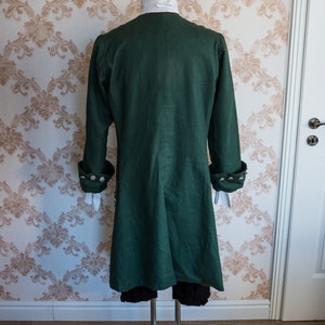 18th century frock coat for noble men, Jamie Fraser Cosplay, Jacobean clothing, habit for men, clothing for reenactment, Outlander costume image 6