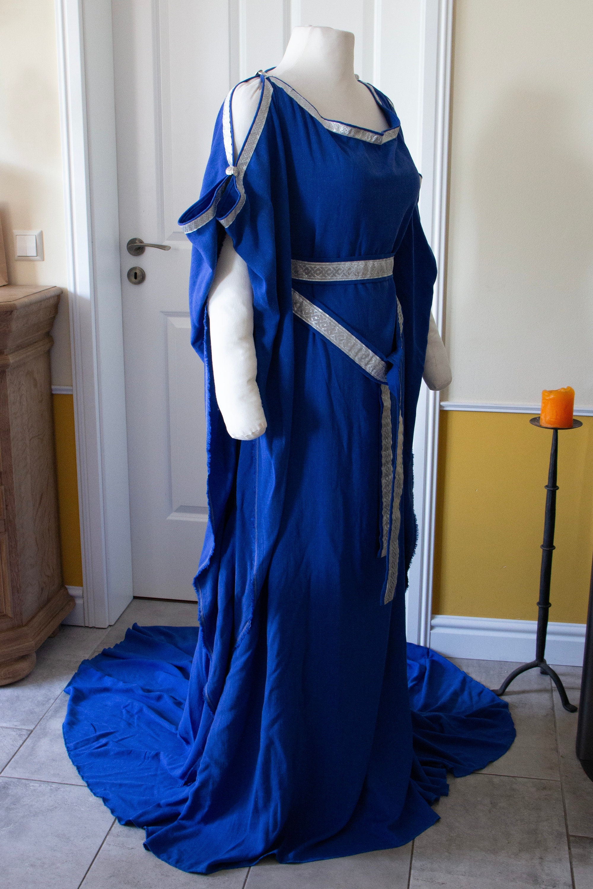 blue elven wedding dress Elven Bridal Gown – Firefly Path main image 0