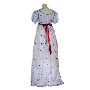Regency dress, boho wedding dress, simple wedding dress, pride and prejudice, Jane Austen dress, regency gown, beach wedding dress image 5