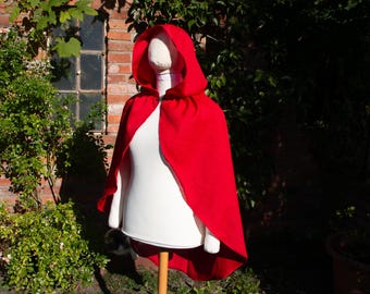 Little Red Riding Hood Cape, Halloween Costume or Cosplay