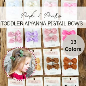 Aiyanna Toddler Bow - Alligator Hair Clip - Hot Pink