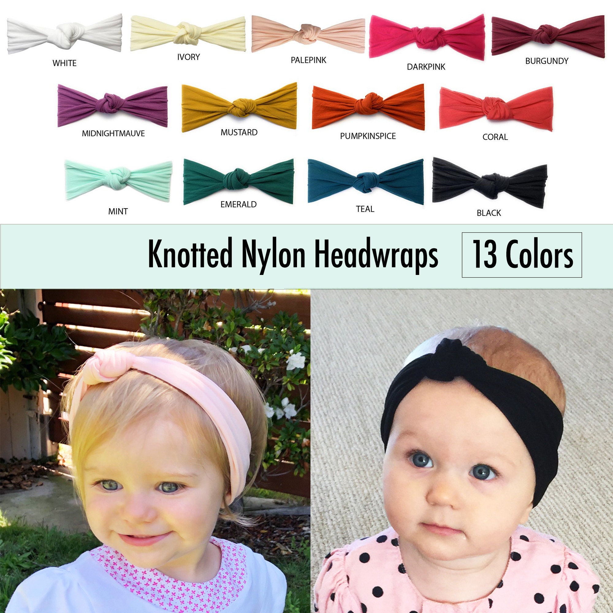 Baby Wisp® Baby Knot Headbands Baby Girl Headband Infant Etsy