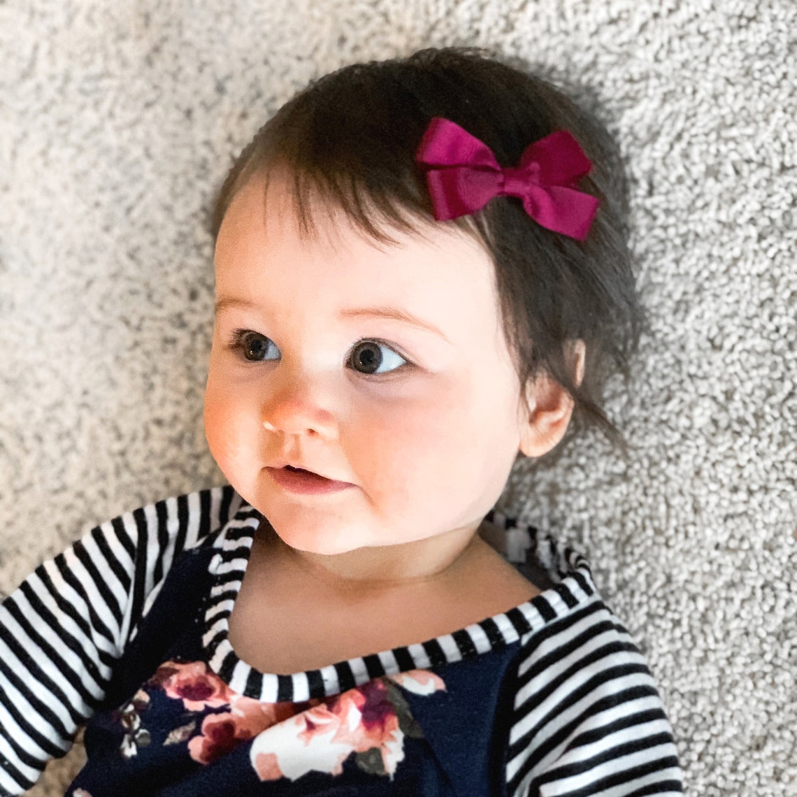 Baby Wisp® Toddler Hair Bows Alligator Hair Clips Hair Etsy