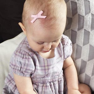 Baby Wisp®, Wisp Clip, Mini Baby Hair Bows, Tiny Bows, Snap Clip Bow, Hair Clips, Infant Girl, Baby Accessory, Fine Hair, Newborn, 3 Bows