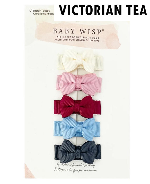 Baby Wisp Barrettes Tiny Bows For Fine Hair Baby Hair Bow Etsy
