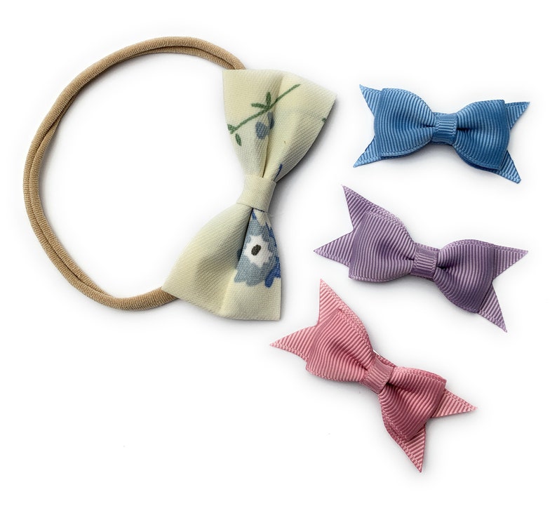 24 Pcs 3/" Girls Grosgrain Ribbon Hairbows Hair Bows for Christmas Holidays