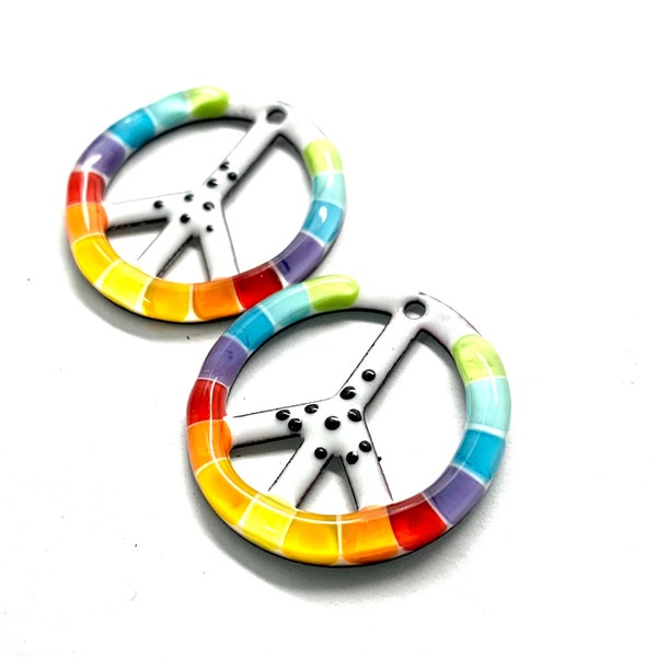 Art Glass Enamel, Earring Pair, Bea Stoertz, Components