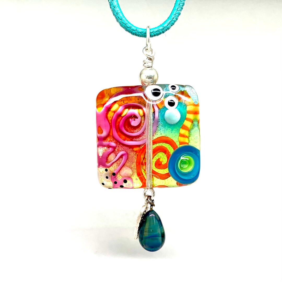 WEARABLE ART Glass Bead Necklace SRA Bea Stoertz Bea the Etsy