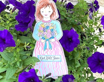 Paper Doll Flat Get Well Card
