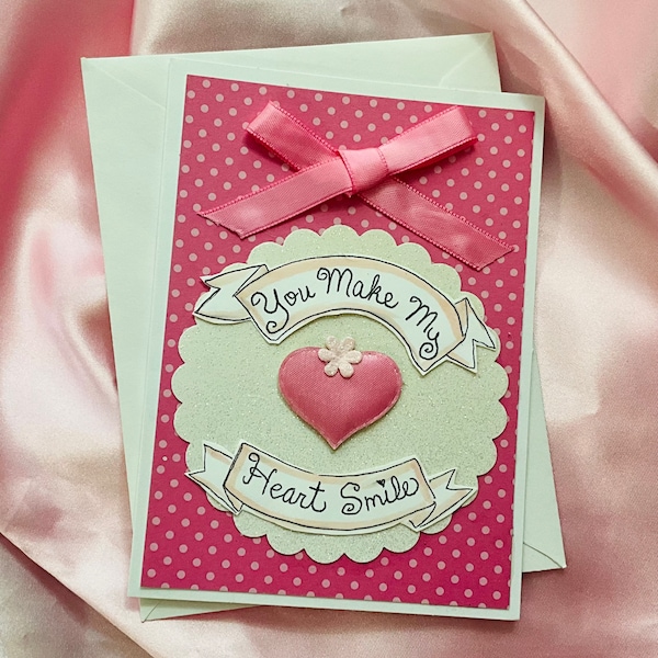 Thank You 3 Dimensional Card- You Make My Heart Smile