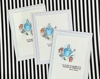 Garden Quote Note Cards - Set of 3