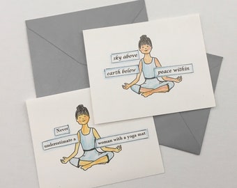 Yoga Quote Cards- Set of 2