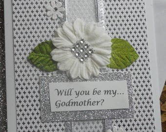 Godmother Request Card with Poem