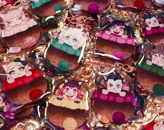 Danganronpa 2 Cat Basket Charms