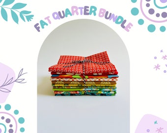 Fat Quarter Bundle Featuring (10) Fabrics by Amy Butler, Heather Bailey, Brandon Mably, Denyse Schmidt, and Anna Maria Horner