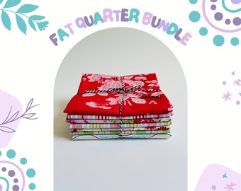 Fat Quarter Bundle Featuring (7) Fabric by Tanya Whelan for FreeSpirit Fabrics, Each FQ measuring 18" x 22"