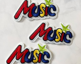 Embroidery Music Patch: Iron On Applique (3pcs)