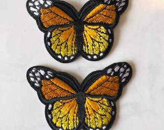 Embroidery Butterfly Iron On Patch 5 pcs, Applique, DIY Craft Supplies