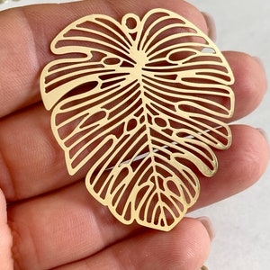 2 pcs Leaves Charms,  Pendant, Supplies for Jewelry,Silver Metal Charms,Pendants for DIY Necklace Jewelry Making, Connector