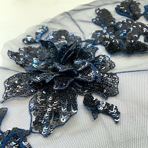 20 Pcs Silver Sequin Flower Appliques - 1.25 Inch, Sew-On Patches For DIY Crafts - View #9