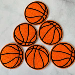 Basketball Patch 3pcs, Embroidered Patch for Applique, DIY Accessory or Crafts,Sports Ball Patch, Iron on Patch, Badge,Trendy Patch,DIY Bag