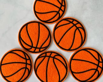 Écusson brodé pour basket-ball : appliques à faire soi-même (3 pièces)