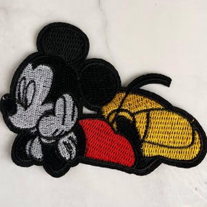 Mickey Disney Cartoon Patch 1pcs ,Patch for Applique, DIY Clothes Accessory or Crafts, Large Patch, Sew on Patch, Trendy Patch,DIY Bag Jeans