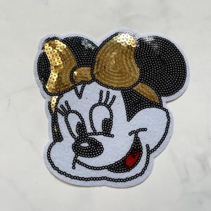Minnie Mouse Disney Cartoon Patch 1pcs ,Iron on Applique, DIY Clothes Accessory or Crafts