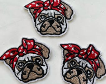 ドロピー・ドッグの刺繍入りアイロンパッチ：アニメキャラクター