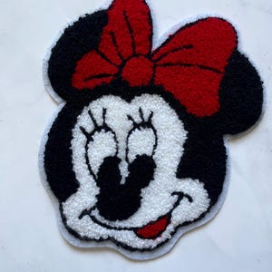 Minnie Mouse Disney Cartoon Patch 1pcs ,Patch for Applique, DIY Clothes Accessory or Crafts, Large Patch, Sew on Patch, Trendy Patch,DIY Bag