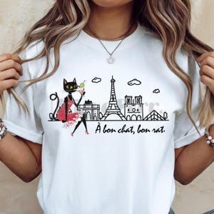 Cóctel París Gato SVG PNG JPG Diseño de sublimación vintage elegante Refrán francés Tipografía Mujer atrevida Arte vectorial relajante Estampados bohemios femeninos