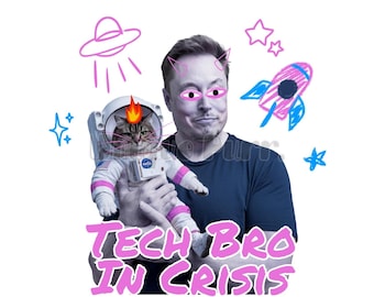 Elon Musk Meme Clipart: Funny Tech Bro PNG SVG JPG (Digital Download