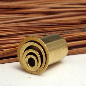 4 Brass GUIDES for Pine Needle Basket Making image 5