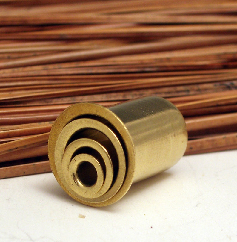 4 Brass GUIDES for Pine Needle Basket Making image 5
