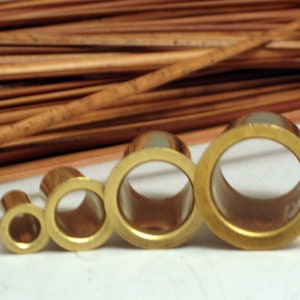 4 Brass GUIDES for Pine Needle Basket Making image 2