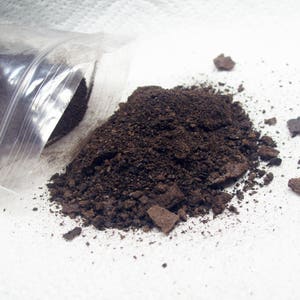 Black Walnut Hulls Powder Pieces for Baskets, Natural Dye Crafts Fabric, Inks, etc. 1 ounce