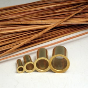 4 Brass GUIDES for Pine Needle Basket Making image 1