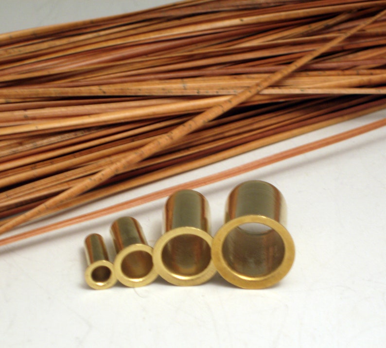 4 Brass GUIDES for Pine Needle Basket Making image 1