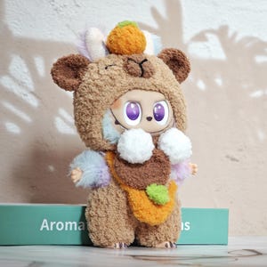 Handmade Crochet Capybara suit for labubu Doll Accessories Labubu outfit Set Fits Labubu V1 V2 V3