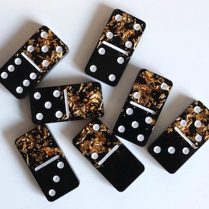 Board game Domino, brain game with unique design for friend or family, handmade
