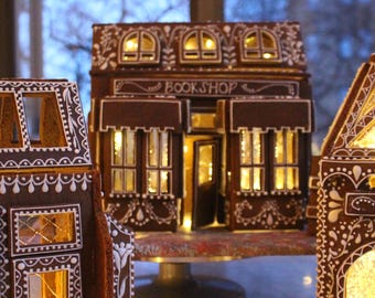 The Book Shop | Gingerbread House Template