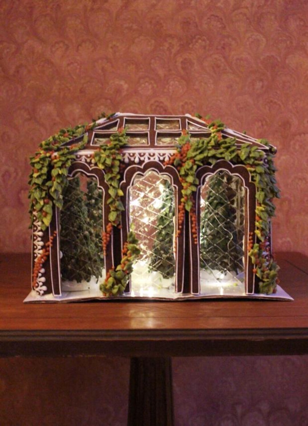 The Greenhouse Gingerbread House Template Etsy