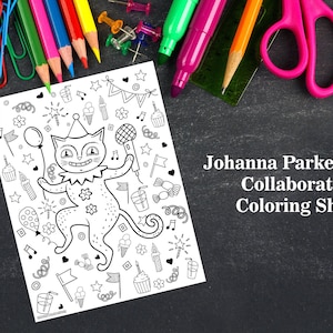 Johanna Parker Design Collaboration - YOU PRINT at HOME - Coloring Sheet